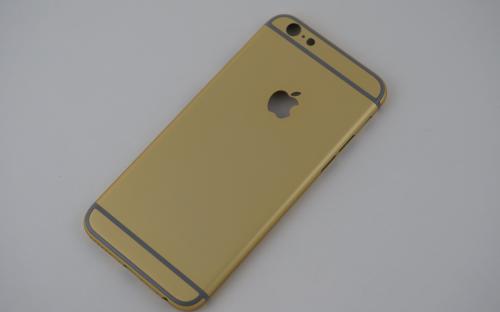 Покрытие iPhone 6 в золотистый цвет