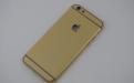 Покрытие iPhone 6 в золотистый цвет